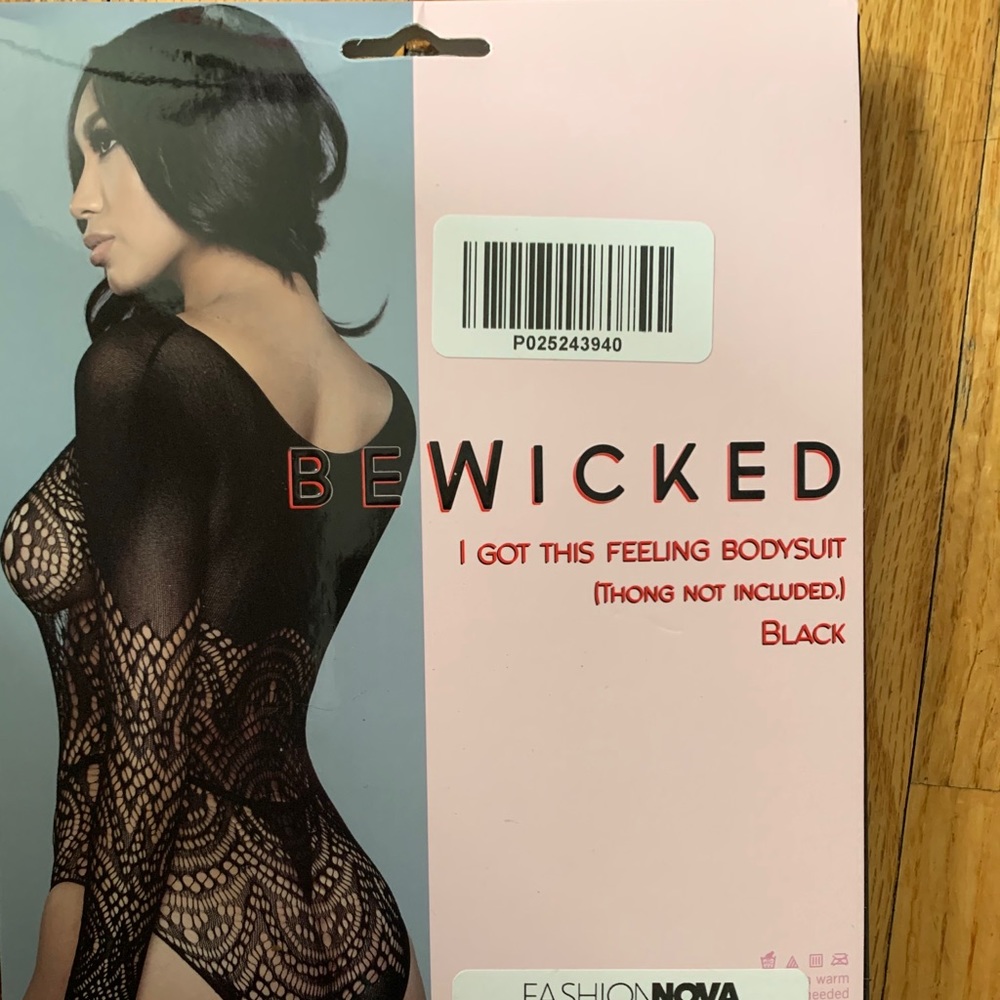 Black see-through bodysuit